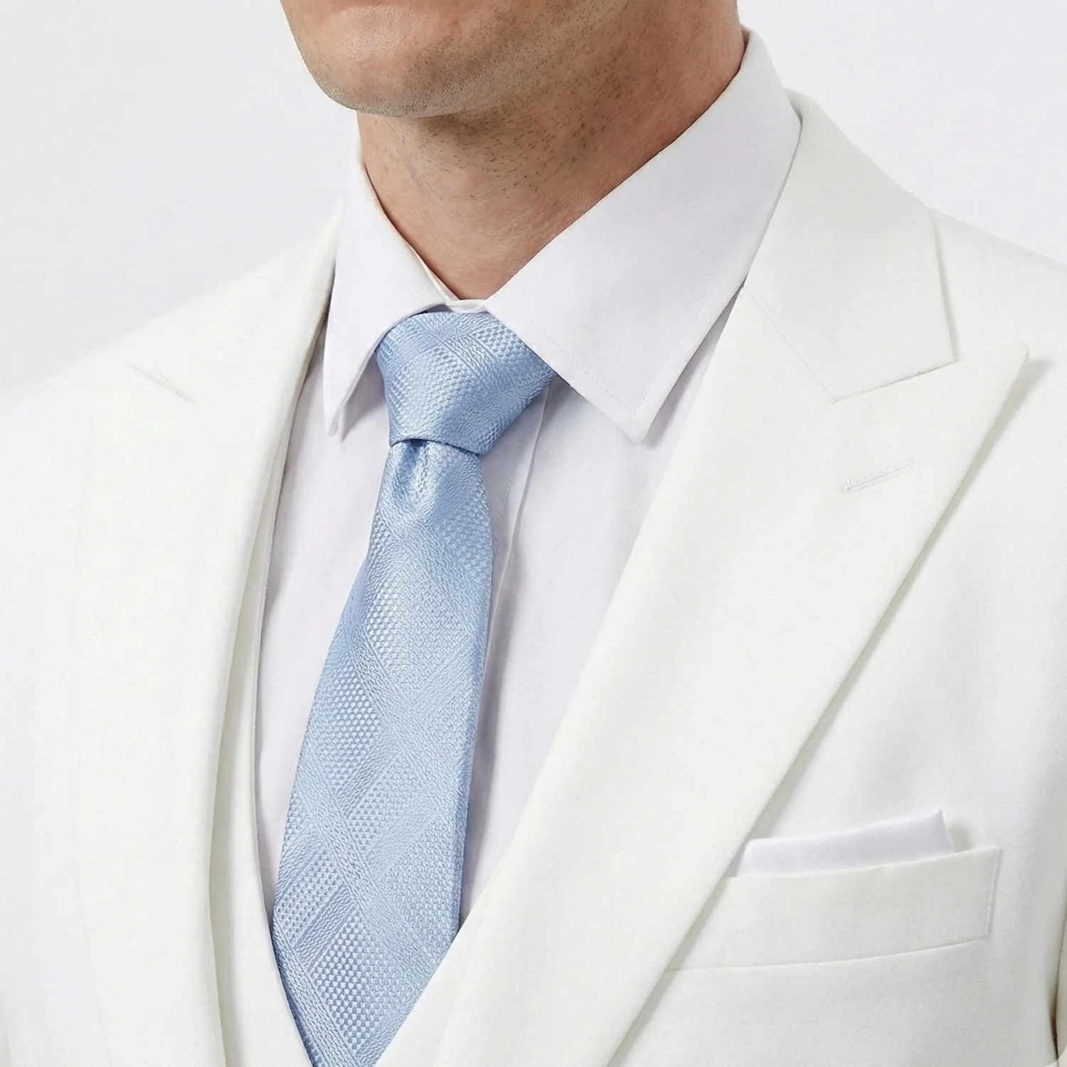 Joseph Michael Men's 3-Piece Slim Fit Vested Suit — Peak Lapel - Image 10