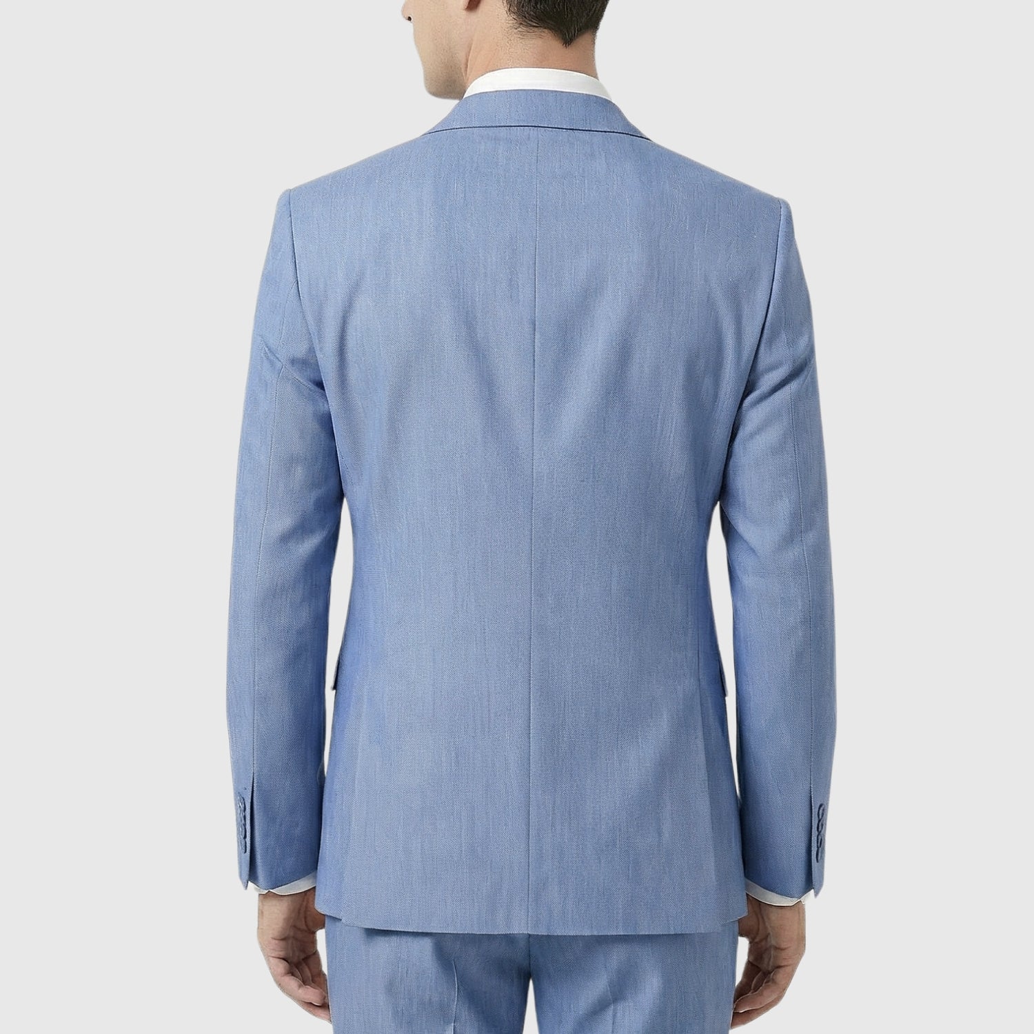 Joseph Michael Men's 3-Piece Slim Fit Vested Suit — Peak Lapel - Image 16