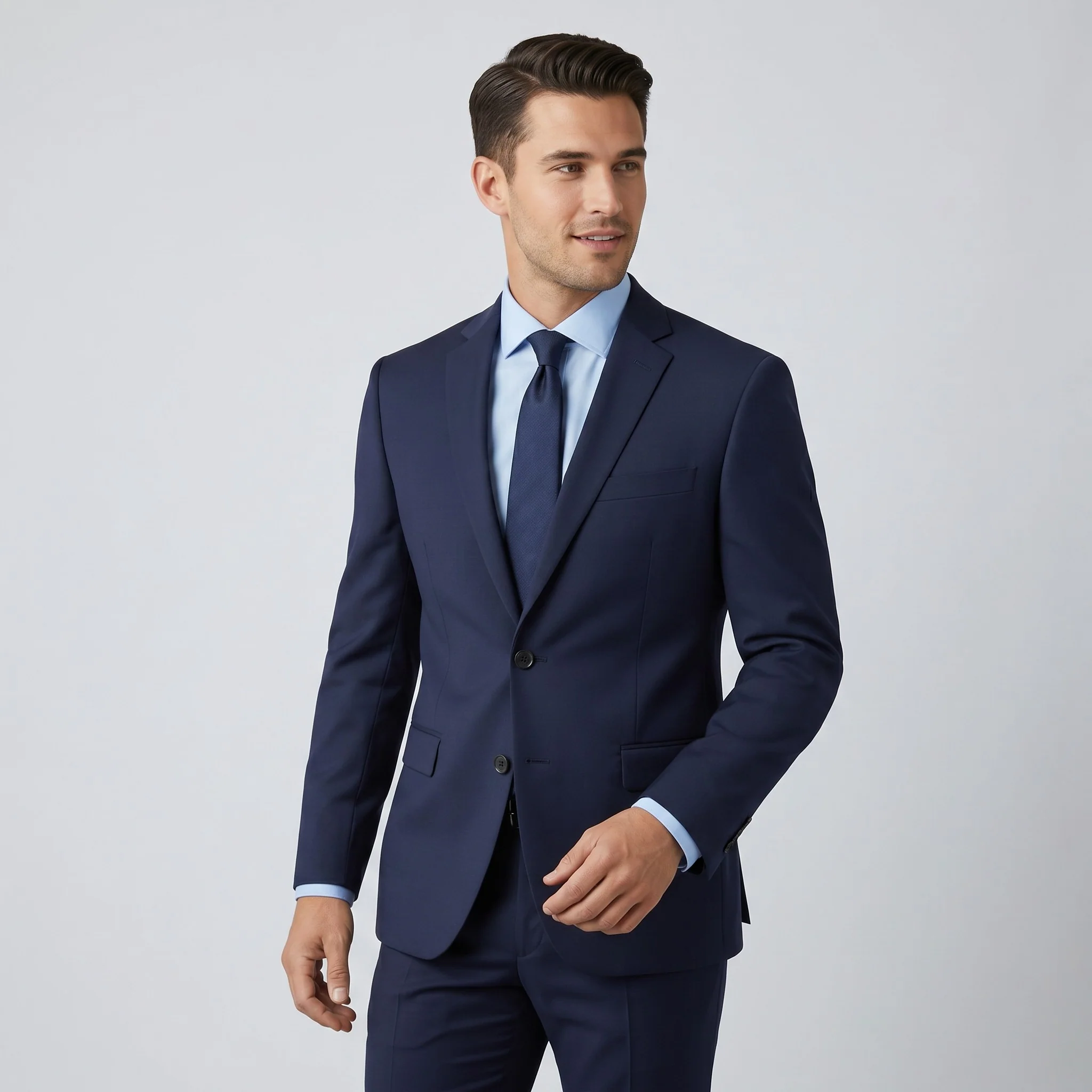 Joseph Michael Men's 4-Way Stretch Adjustable Waist Knit Suit - Image 13