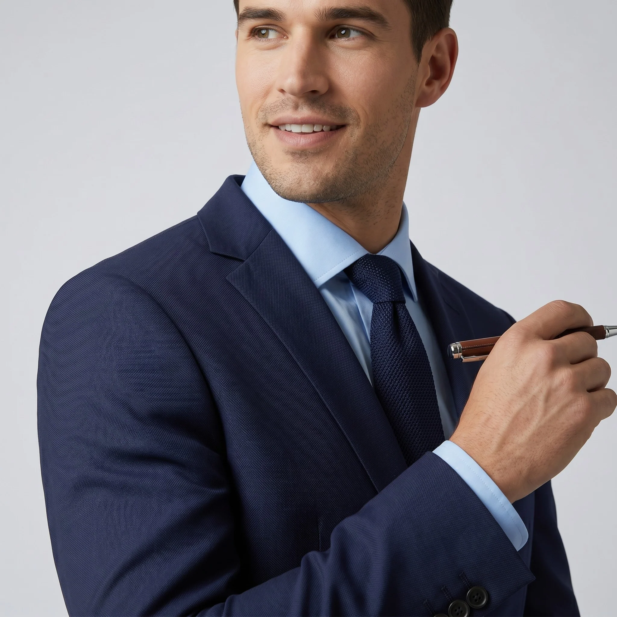 Joseph Michael Men's 4-Way Stretch Adjustable Waist Knit Suit - Image 16
