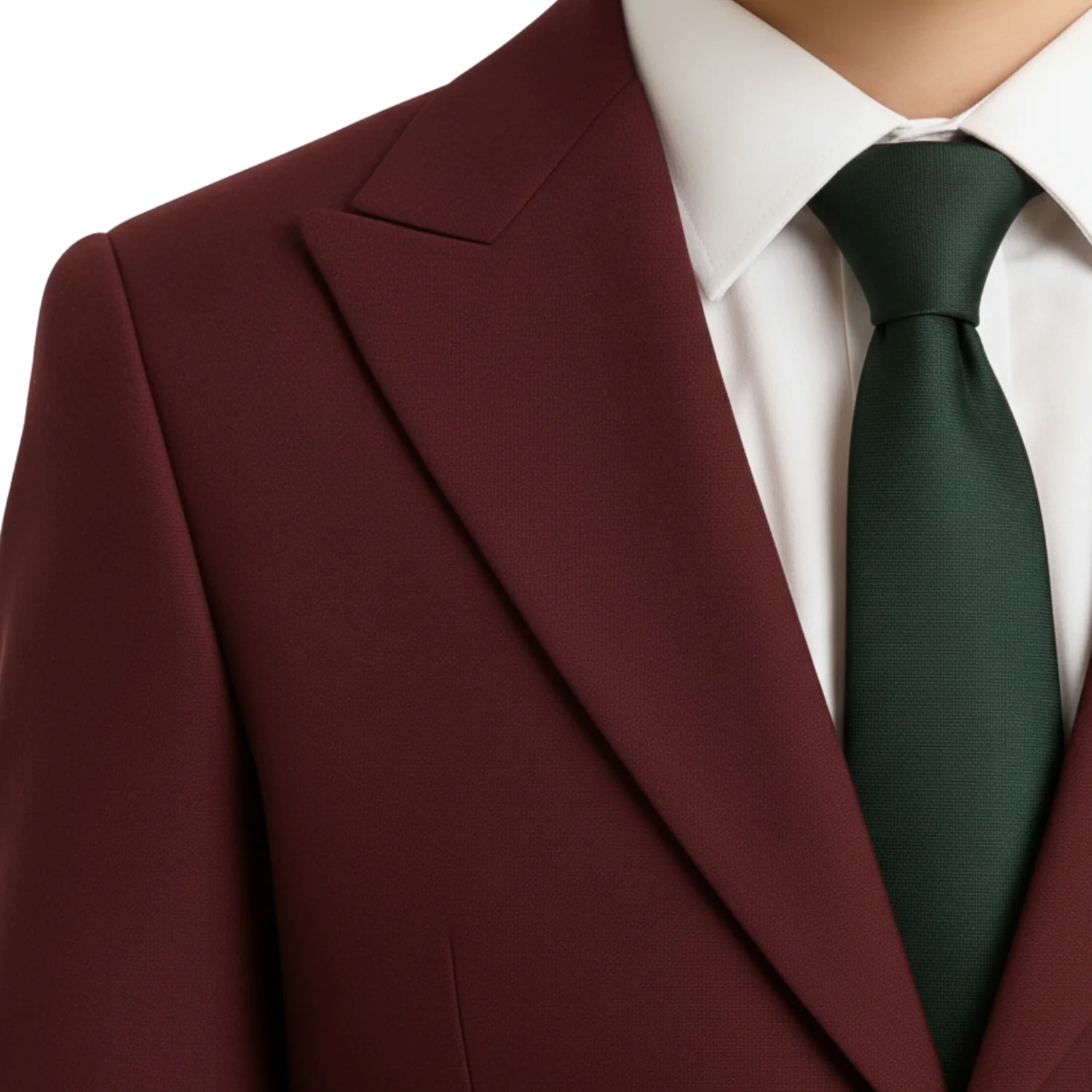 Ideal Boys' Burgundy 4-Way Stretch Suit - Image 4
