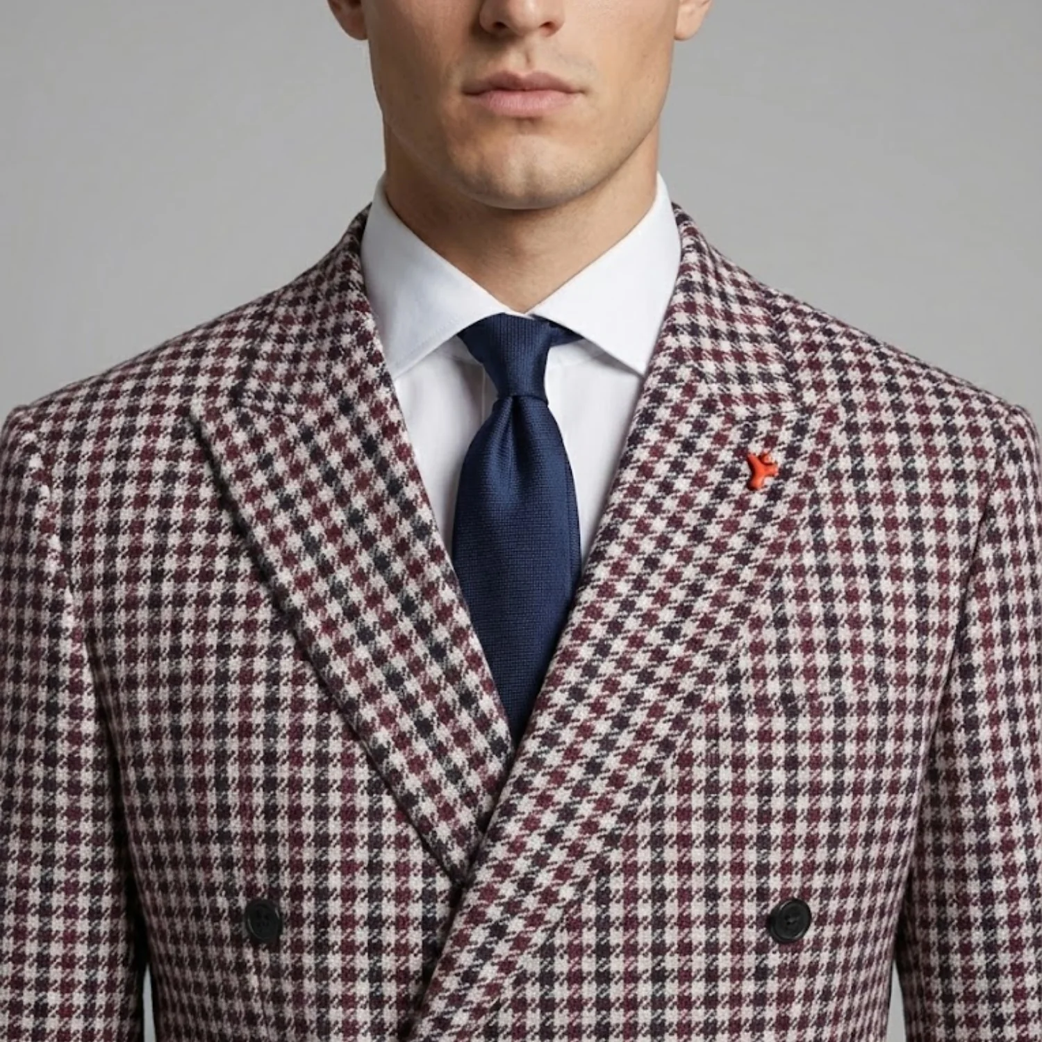 Statement Men's 2-Piece Modern Fit Double Breasted Suit — Peak Lapel - Image 13