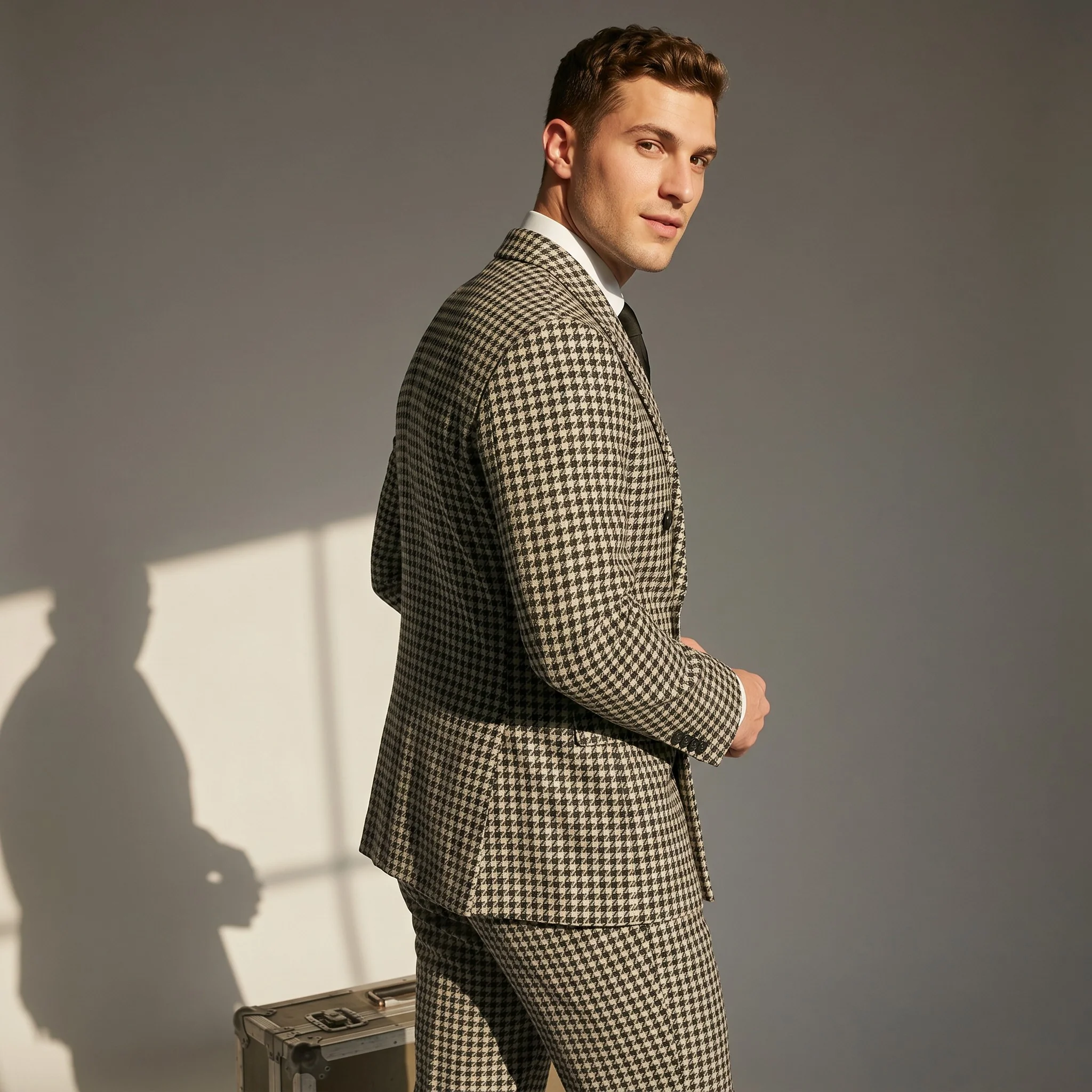 Statement Men's 2-Piece Modern Fit Double Breasted Suit — Peak Lapel - Image 23