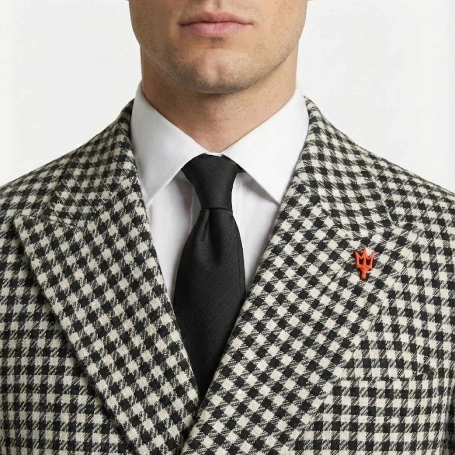 Statement Men's 2-Piece Modern Fit Double Breasted Suit — Peak Lapel - Image 5