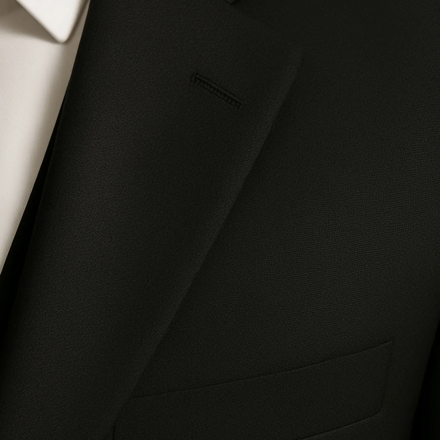 Joseph Michael Men's Black 3-Piece Slim Fit Vested Sharkskin Suit — Notch Lapel - Image 4