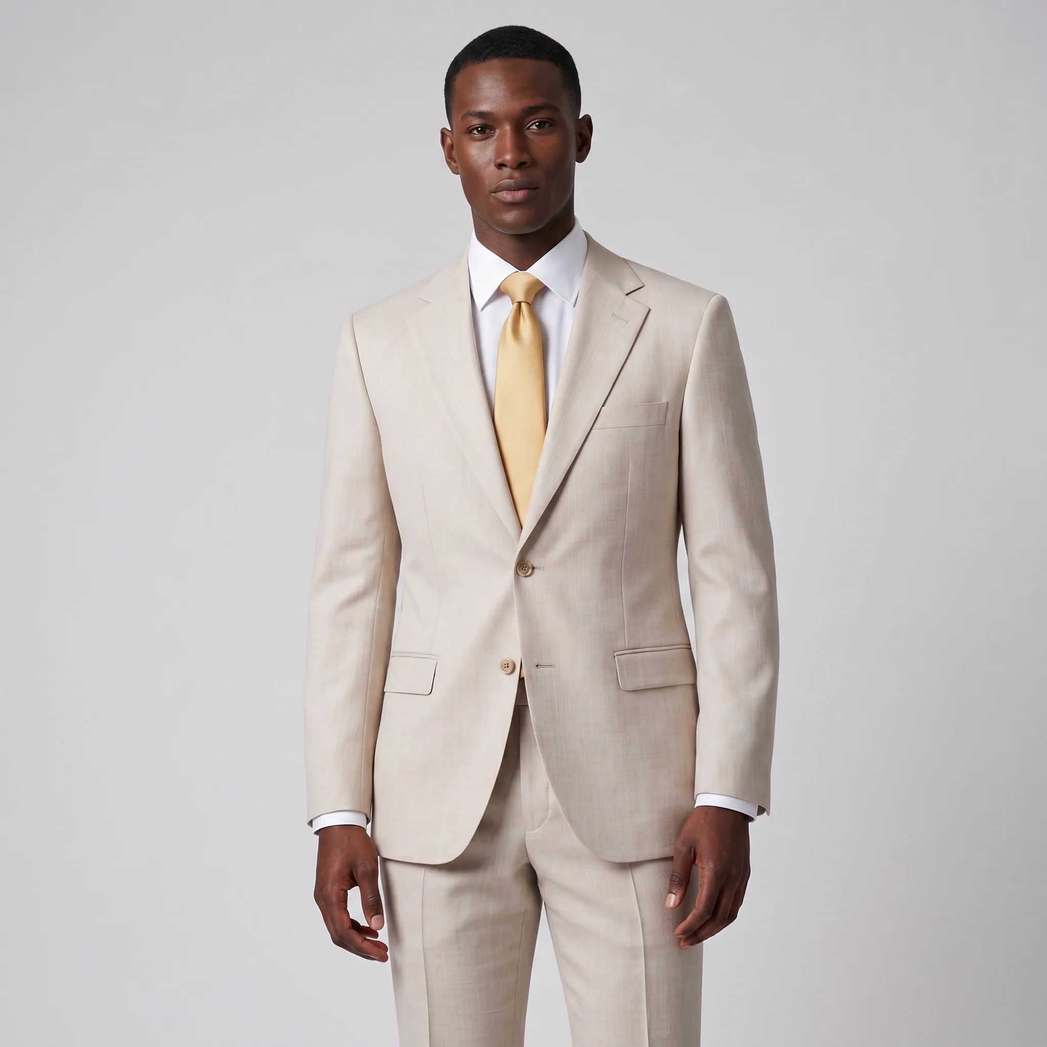 Joseph Michael Men's Shell Modern Fit Sharkskin Suit — Notch Lapel