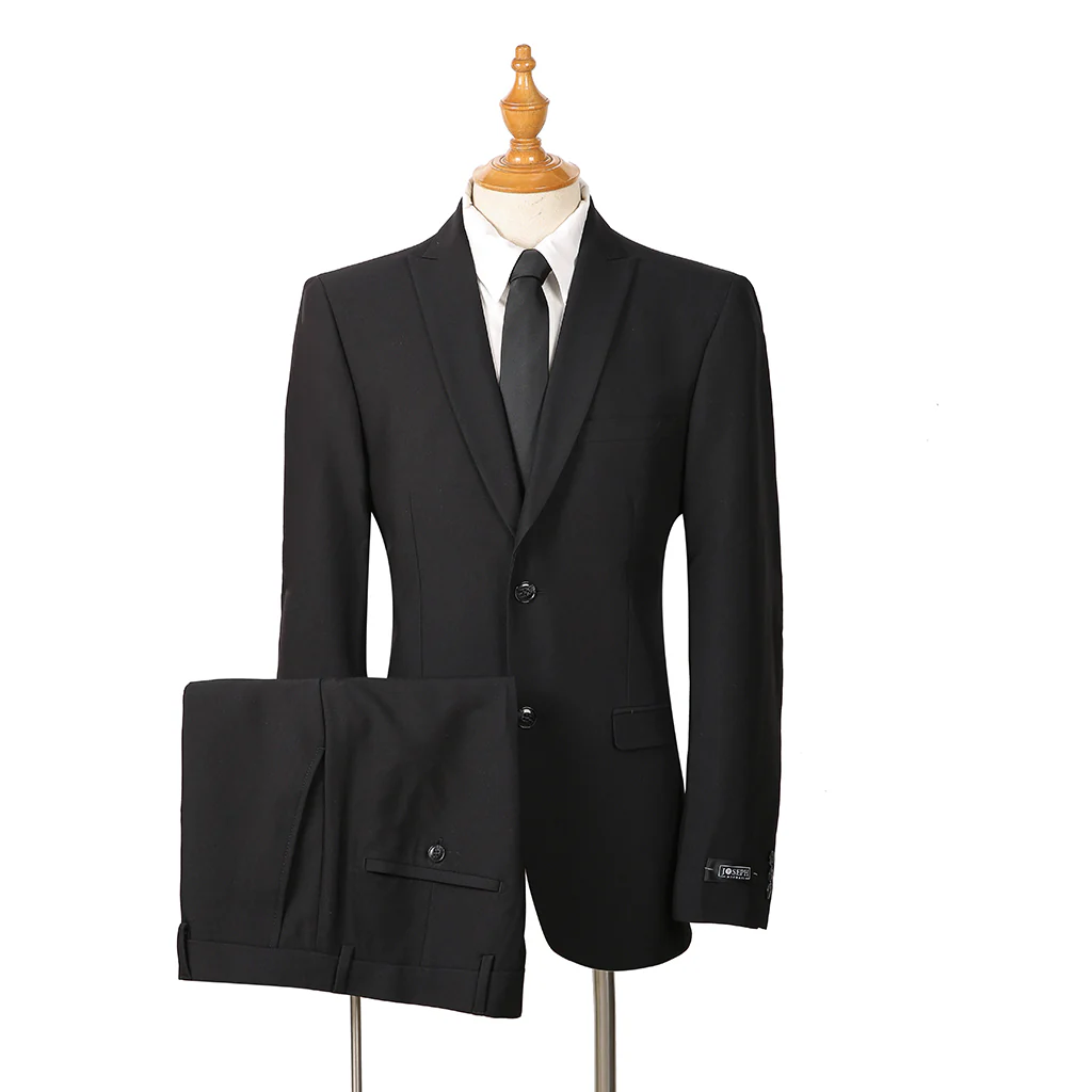 Joseph Michael Men's 2-Piece Slim Fit Stretch Suit — Peak Lapel - Image 10