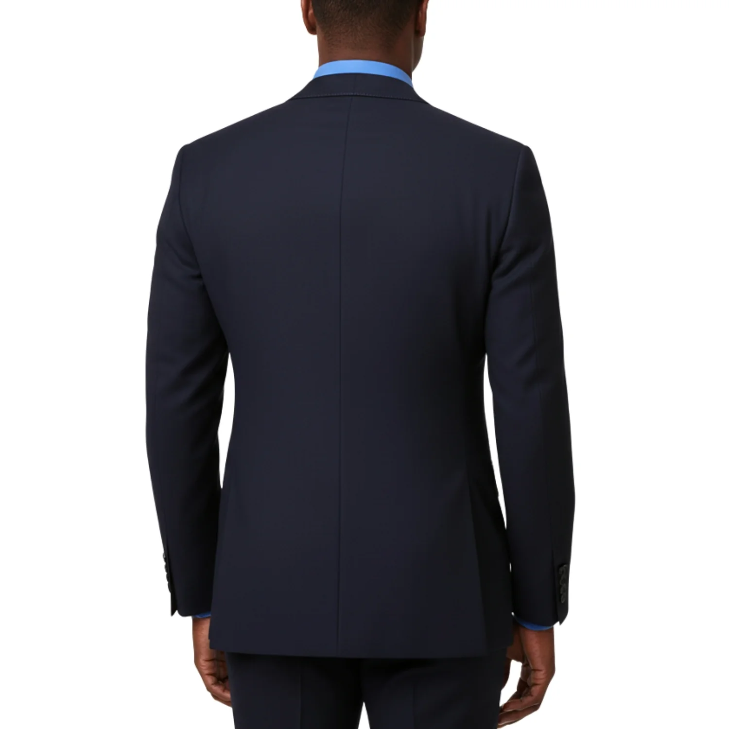 Tiglio Men's Blue 100% Wool 2-Piece Slim Fit Suit — Notch Lapel - Image 4