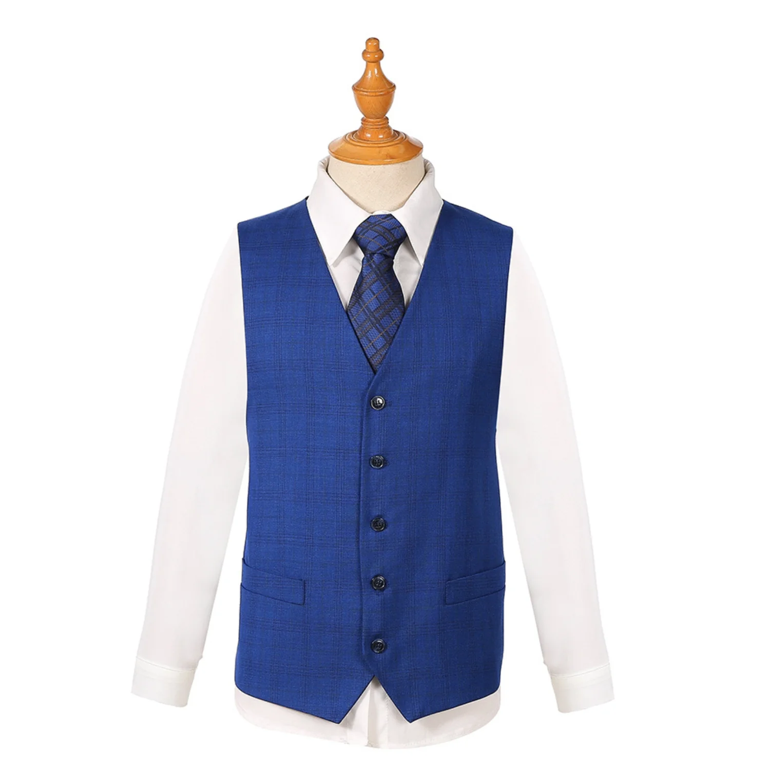 Royal Luxe Roma Men's Sapphire 2-Piece Slim Fit Suit — Notch Lapel - Image 2