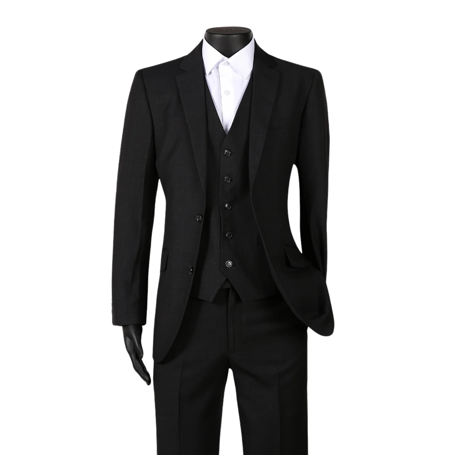 Royal Luxe Roma Men's Charcoal 2-Piece Slim Fit Suit — Notch Lapel - Image 6