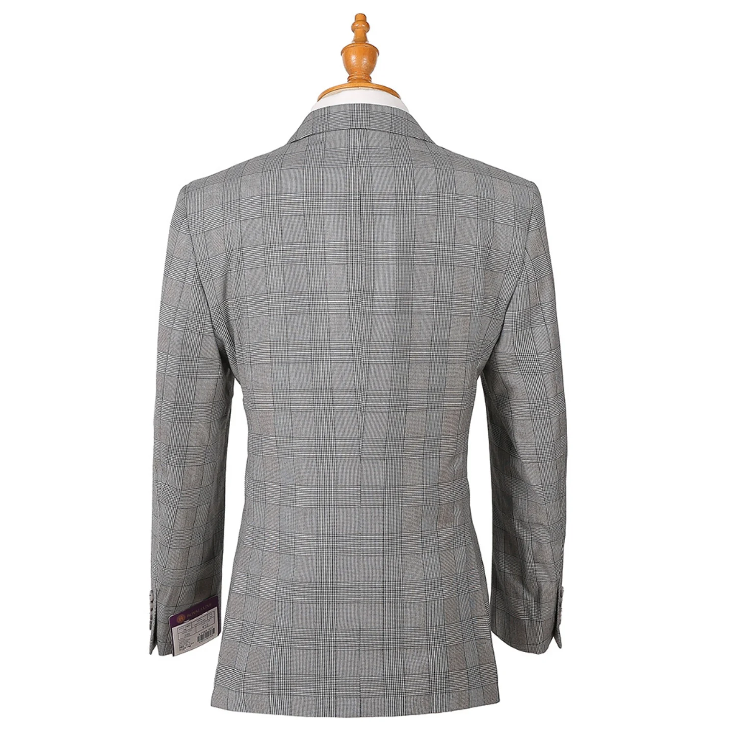 Royal Luxe Roma Men's Black 2-Piece Slim Fit Suit — Notch Lapel - Image 3