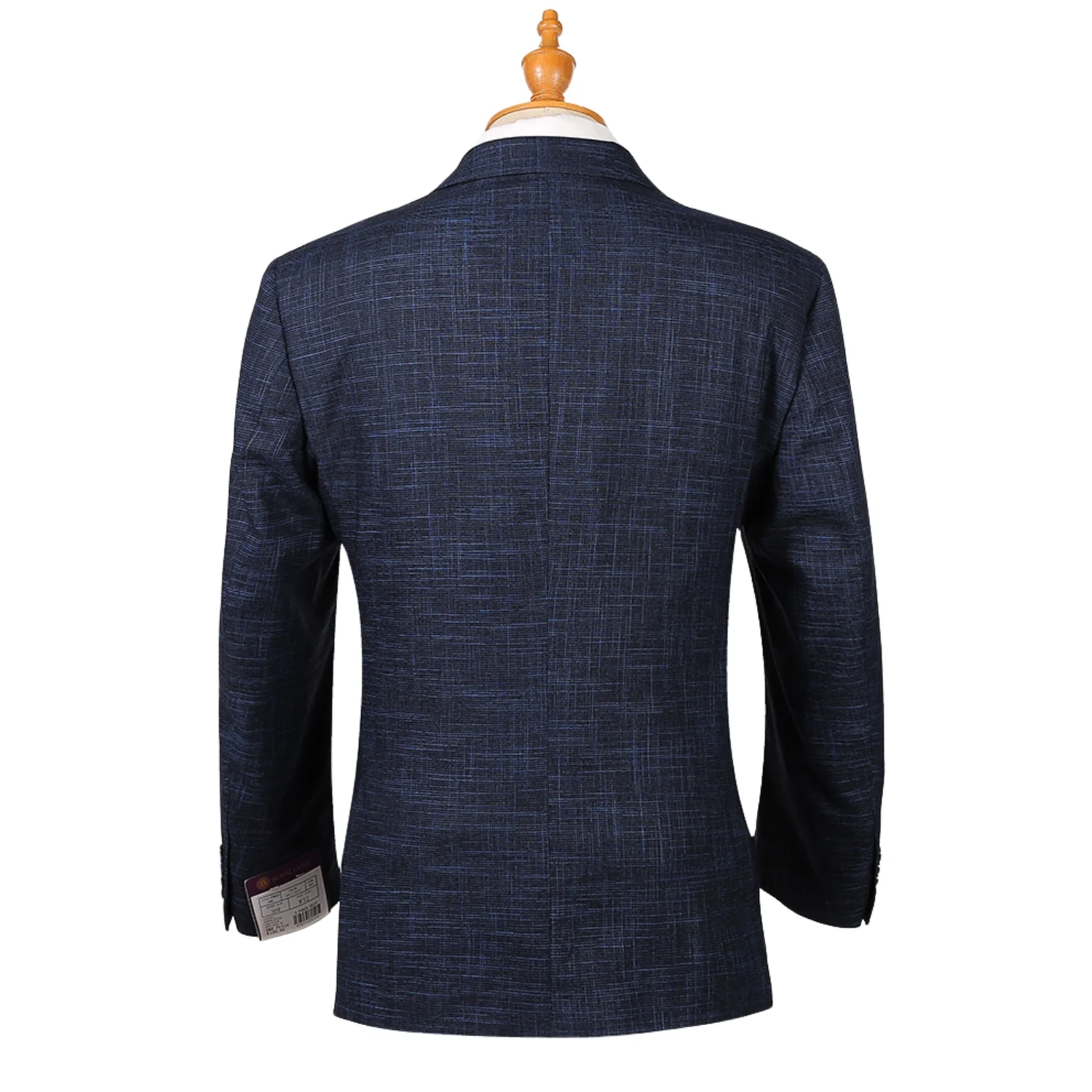 Royal Luxe Roma Men's Navy 2-Piece Slim Fit Suit — Notch Lapel - Image 5