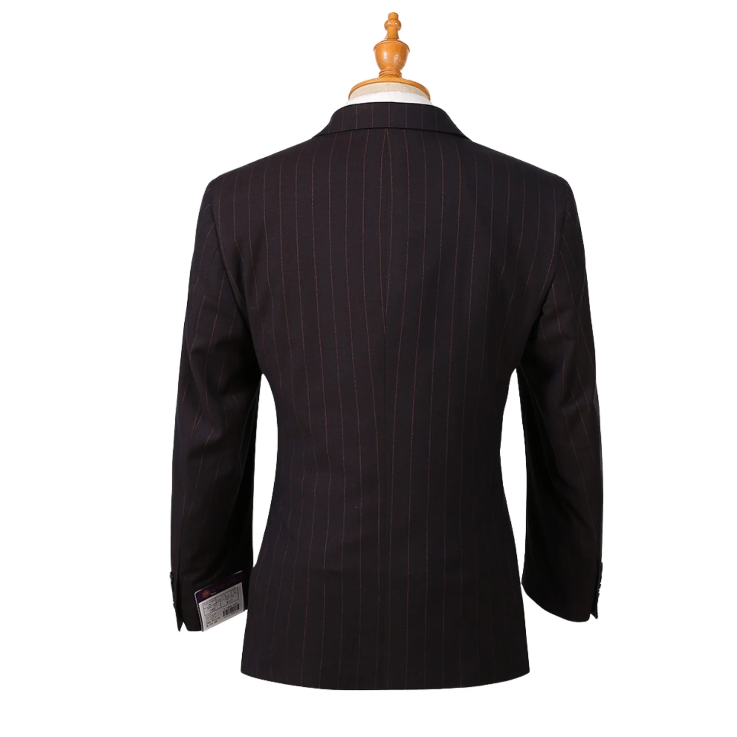 Royal Luxe Roma Men's Black 2-Piece Slim Fit Suit — Notch Lapel - Image 3