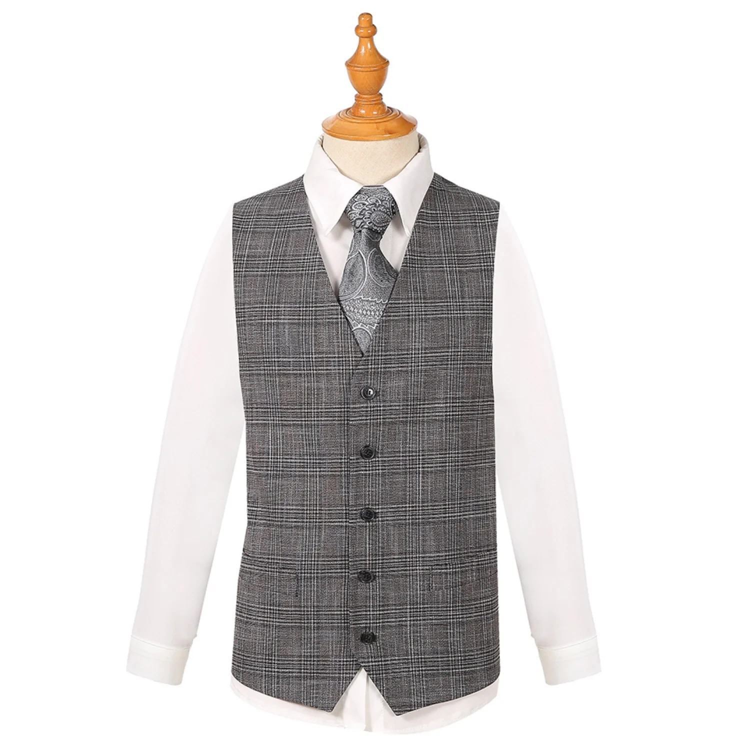 Royal Luxe Roma Men's Grey 2-Piece Slim Fit Suit — Notch Lapel - Image 3