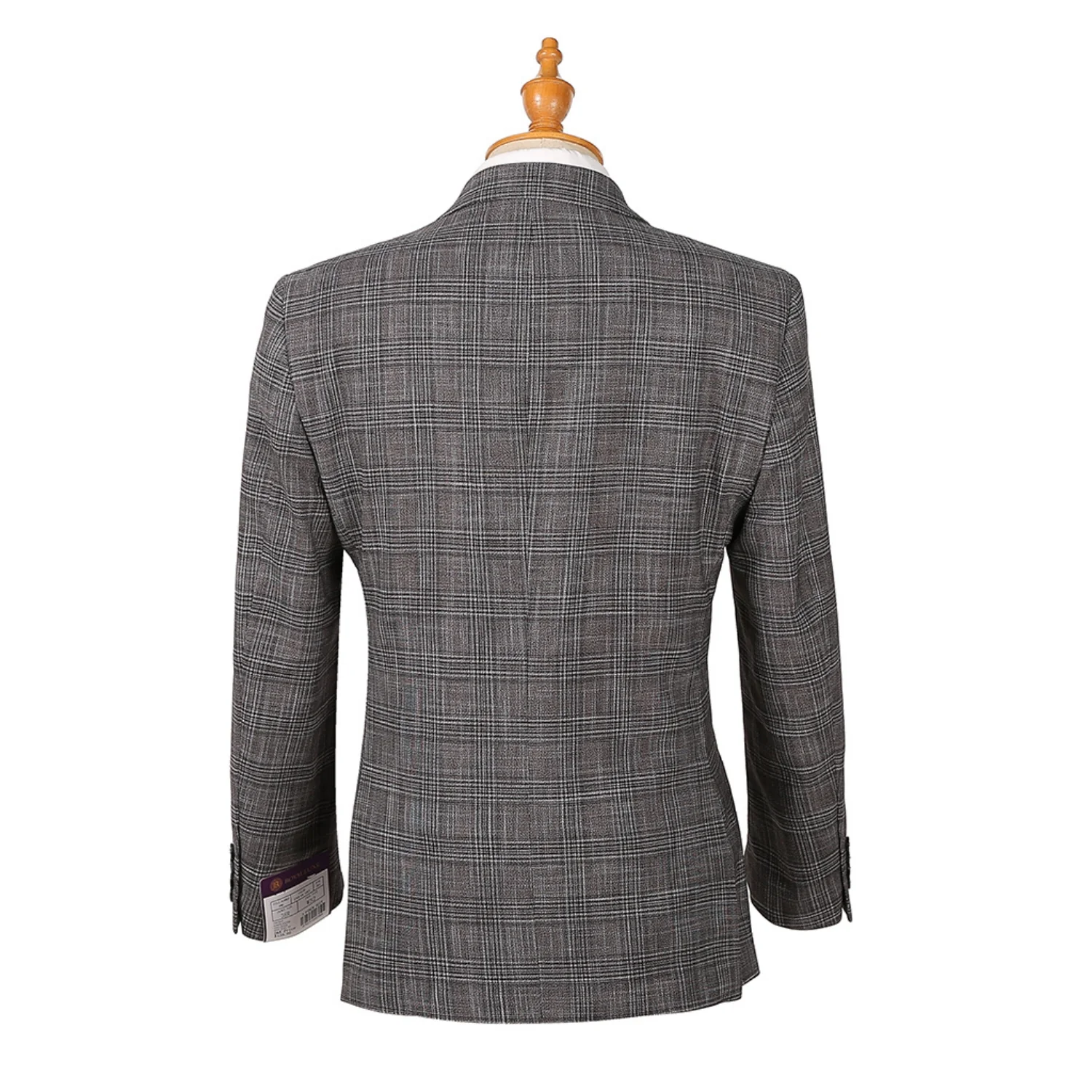 Royal Luxe Roma Men's Grey 2-Piece Slim Fit Suit — Notch Lapel - Image 4