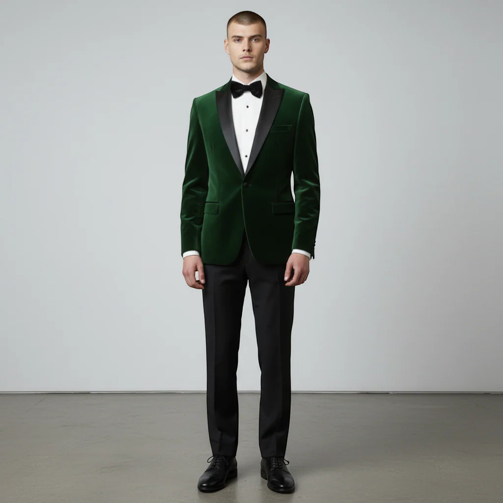 Stretch Slim Fit Velvet Blazer - 7 Colors - Image 18