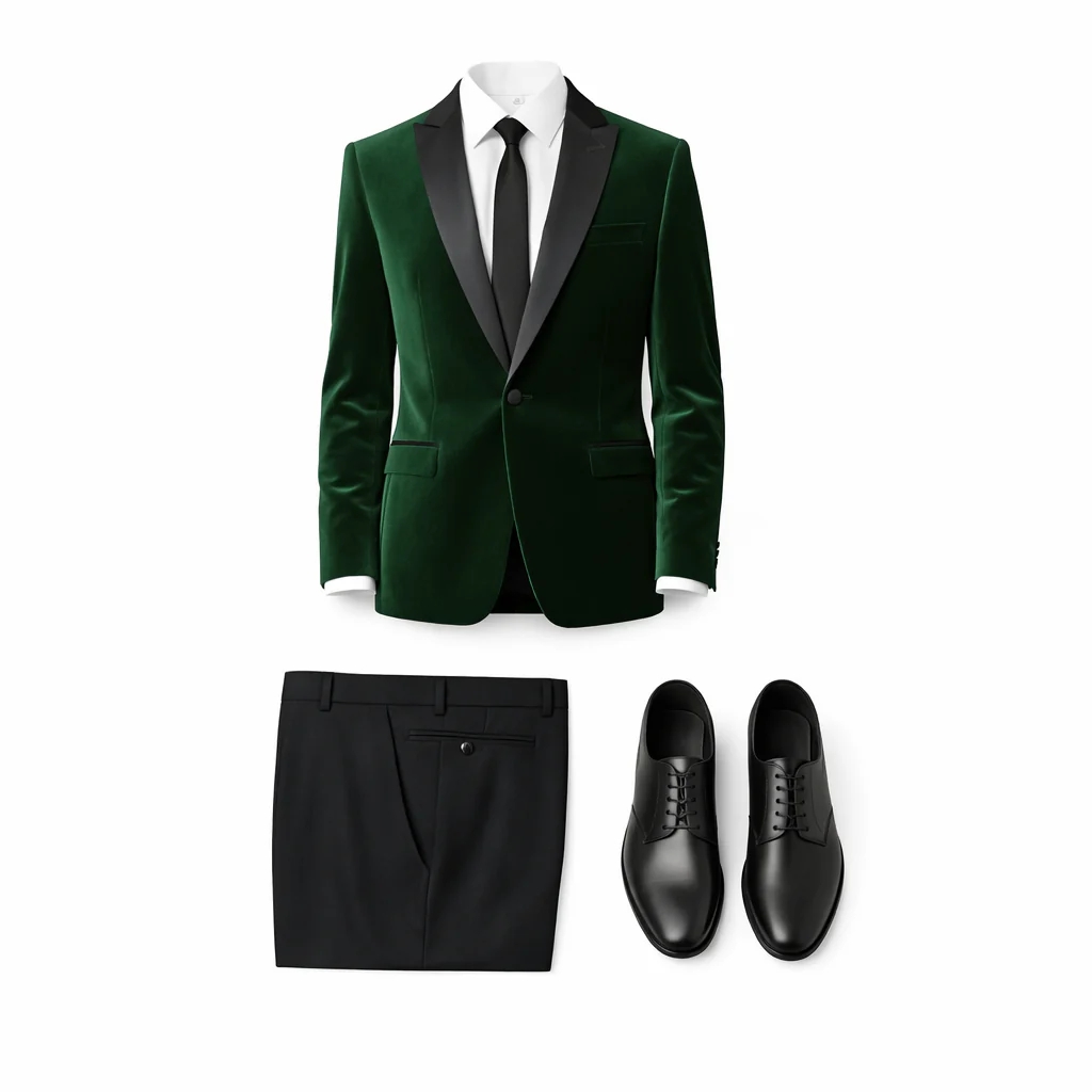 Stretch Slim Fit Velvet Blazer - 7 Colors - Image 19