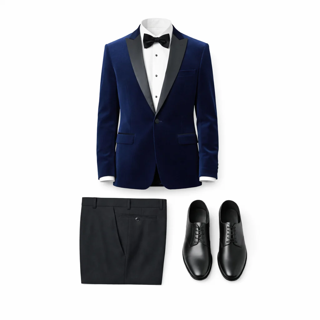 Stretch Slim Fit Velvet Blazer - 7 Colors - Image 22