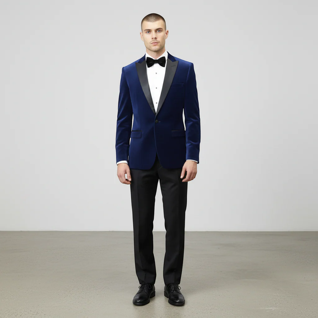 Stretch Slim Fit Velvet Blazer - 7 Colors - Image 23