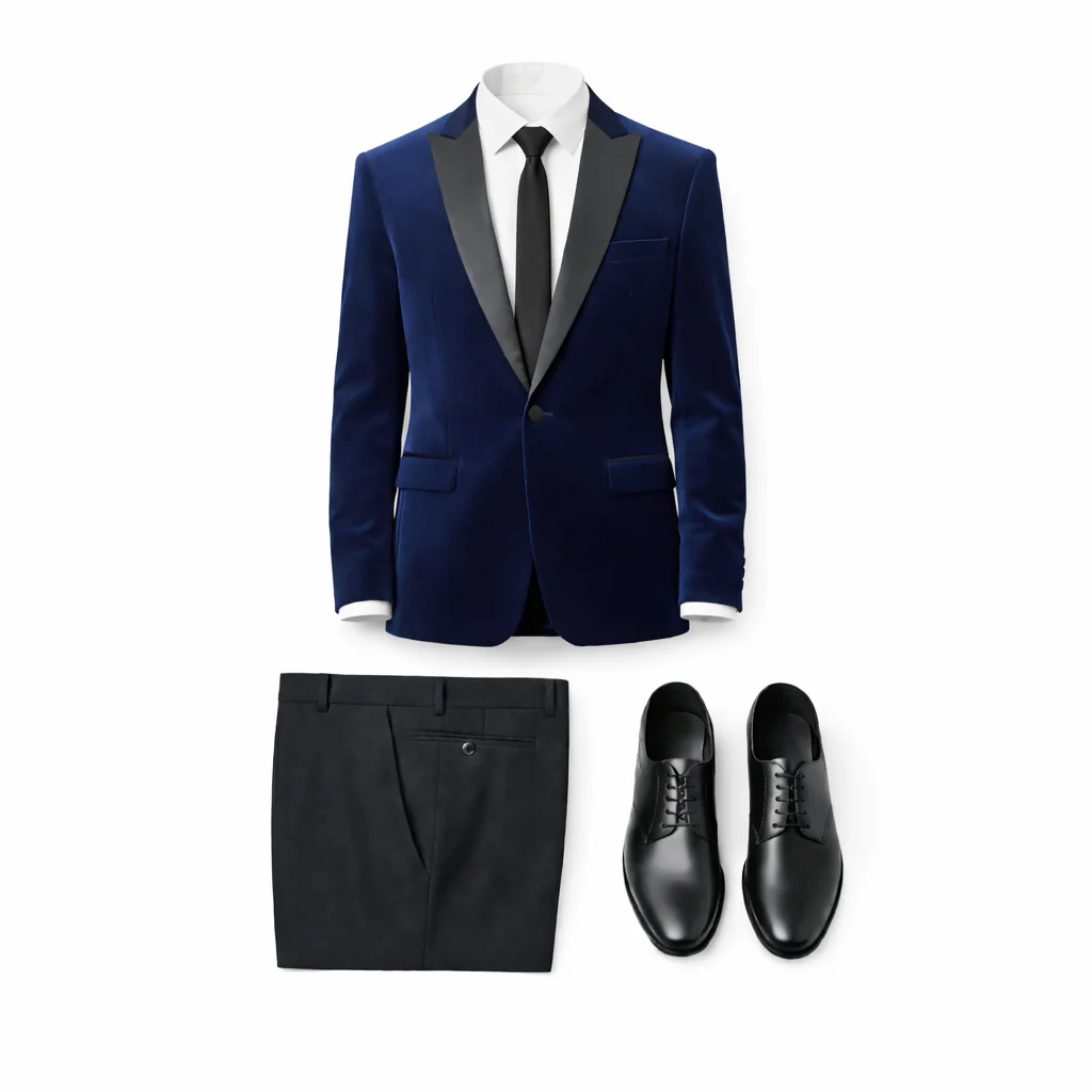 Stretch Slim Fit Velvet Blazer - 7 Colors - Image 24