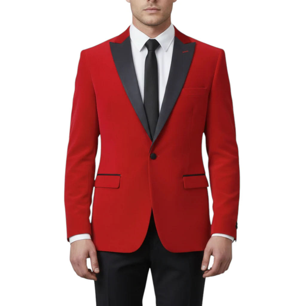 Stretch Slim Fit Velvet Blazer - 7 Colors - Image 26