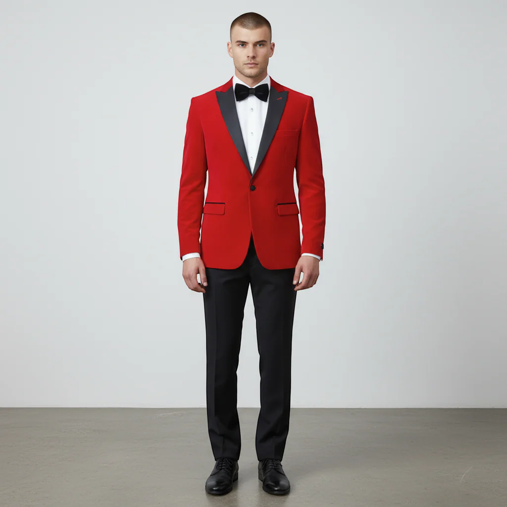 Stretch Slim Fit Velvet Blazer - 7 Colors - Image 28