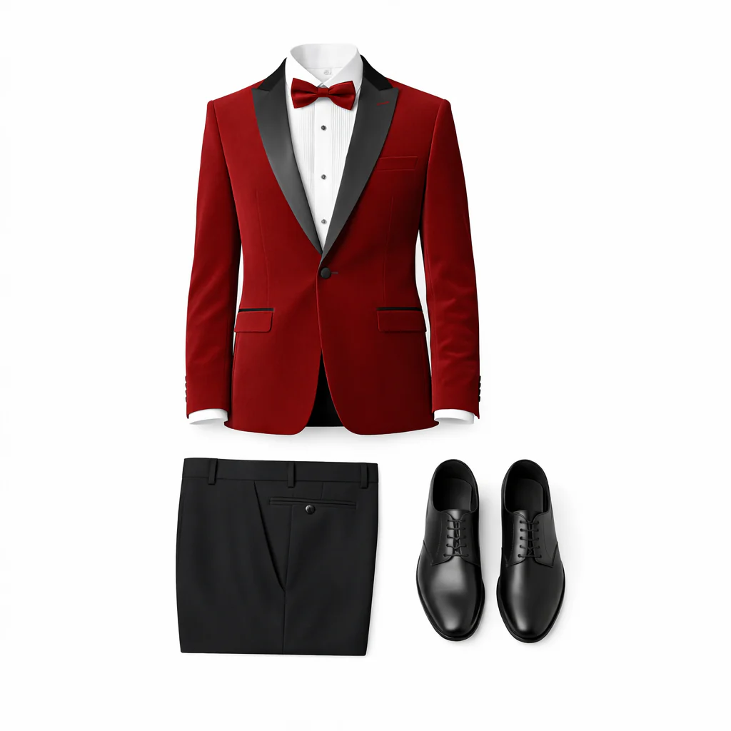 Stretch Slim Fit Velvet Blazer - 7 Colors - Image 7