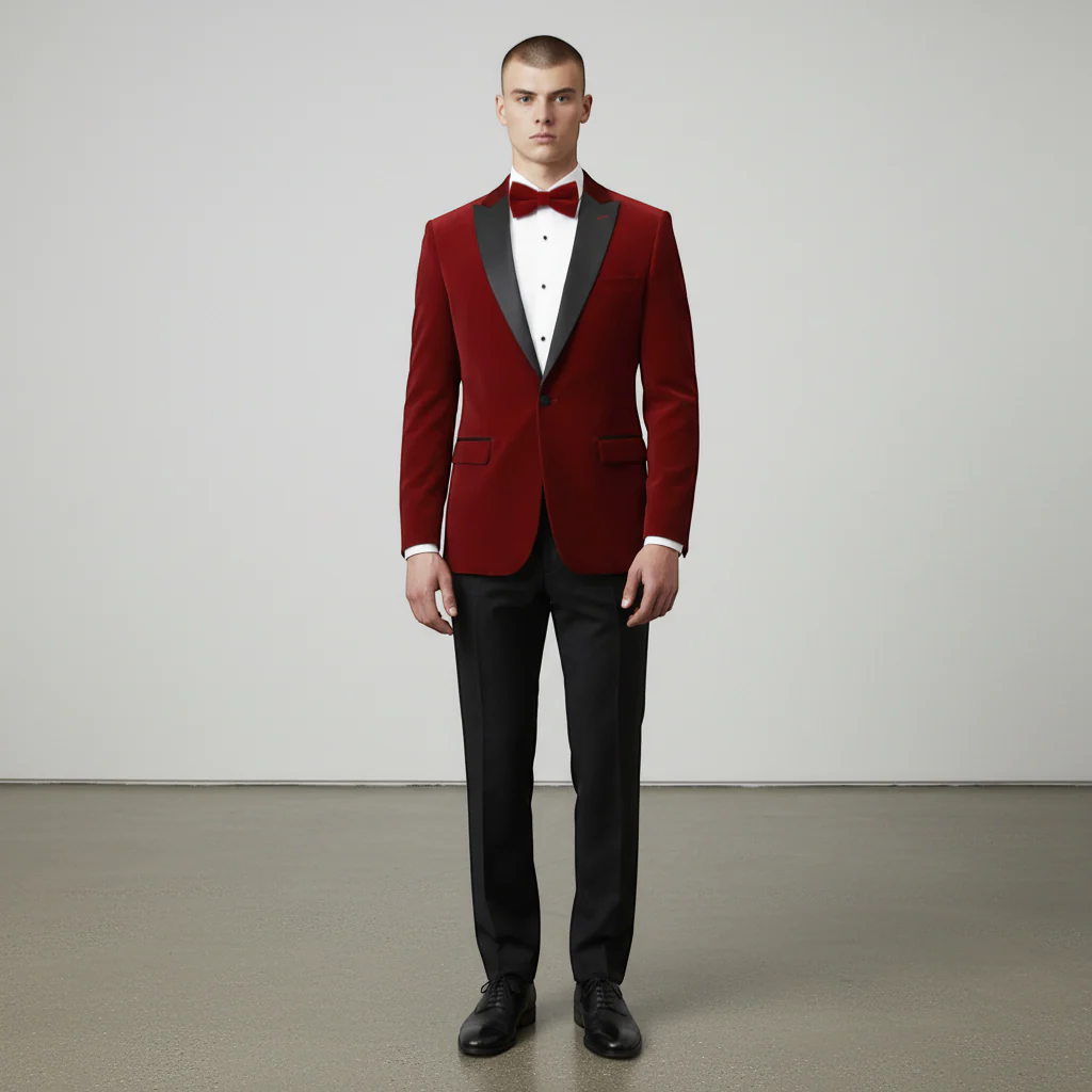 Stretch Slim Fit Velvet Blazer - 7 Colors - Image 8