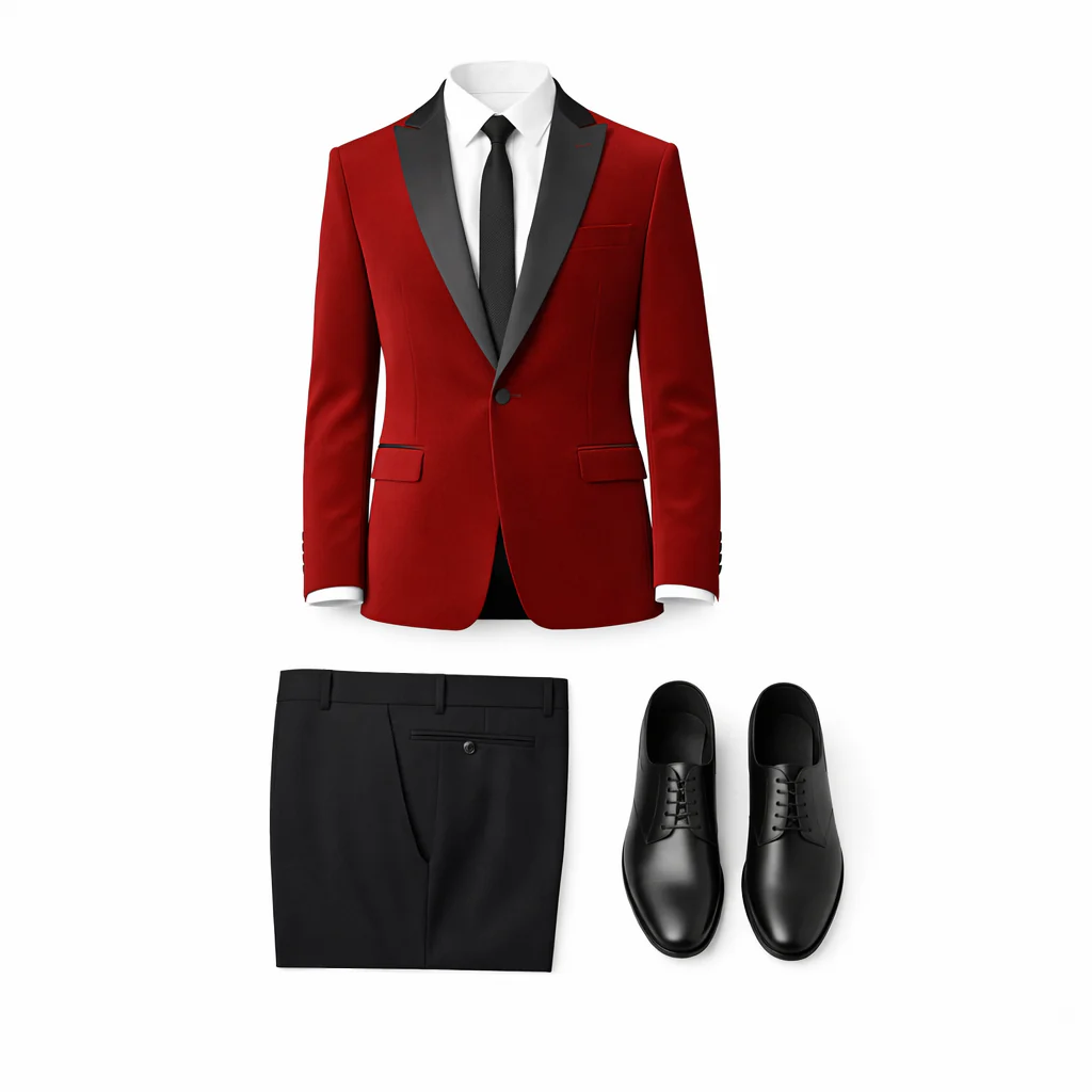 Stretch Slim Fit Velvet Blazer - 7 Colors - Image 9