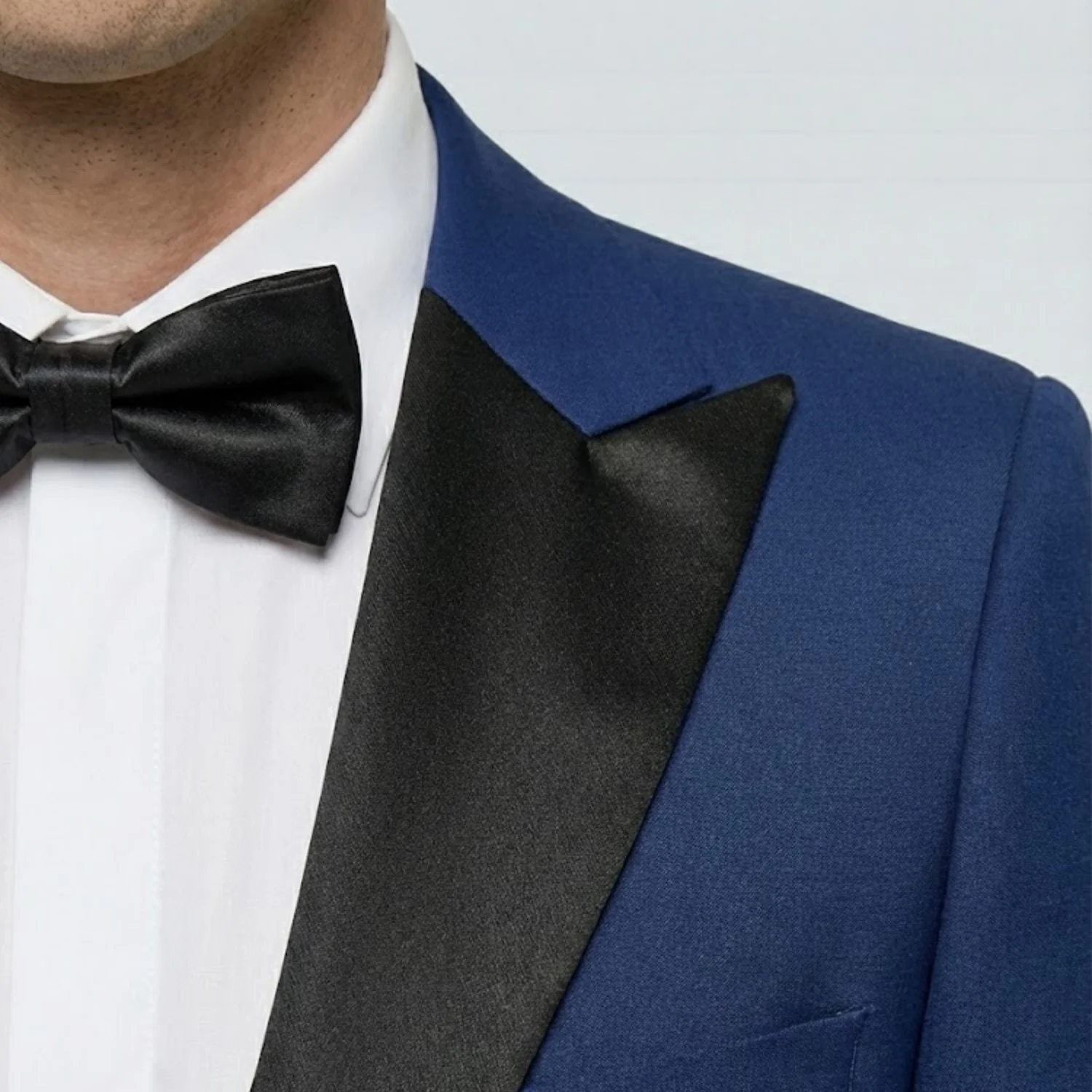 Joseph Michael Men's Black 3-Piece Vested Tuxedo — Peak Lapel - Image 30
