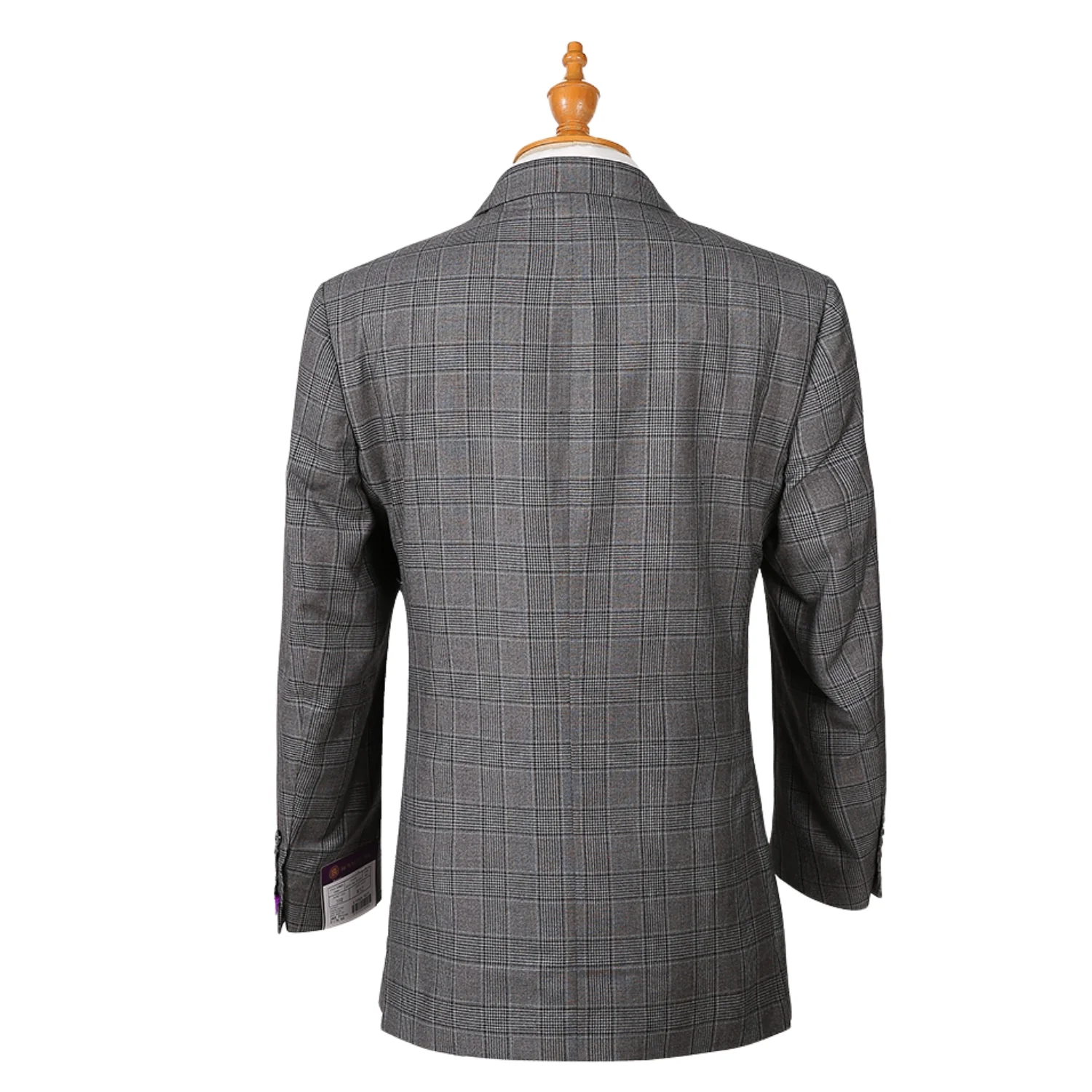 Royal Luxe Verona Men's Black 3-Piece Wide Leg Suit — Notch Lapel - Image 5